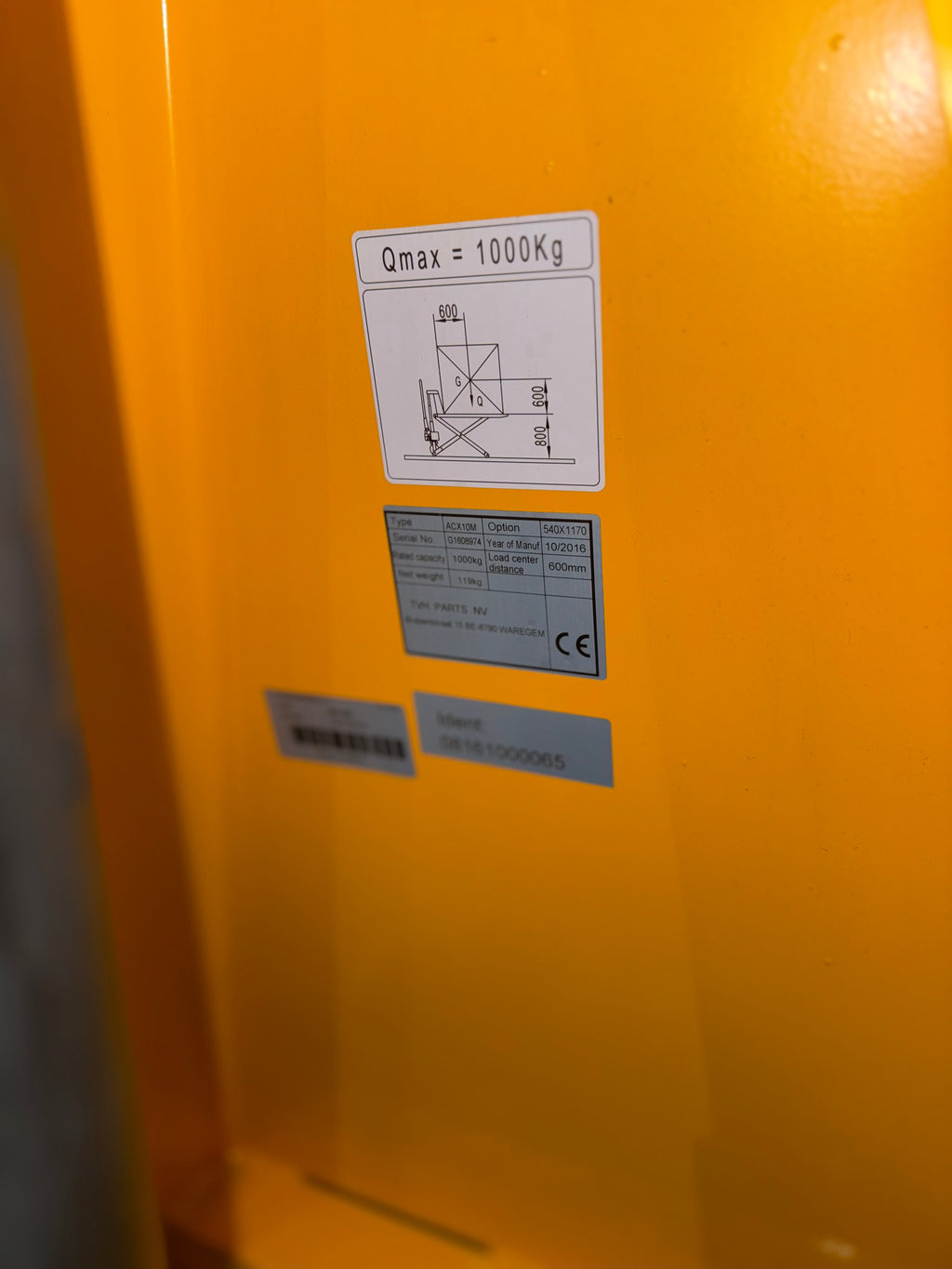 TOTAL LIFTER HAND-SCHAAR PALLETWAGEN 80CM 1000KG