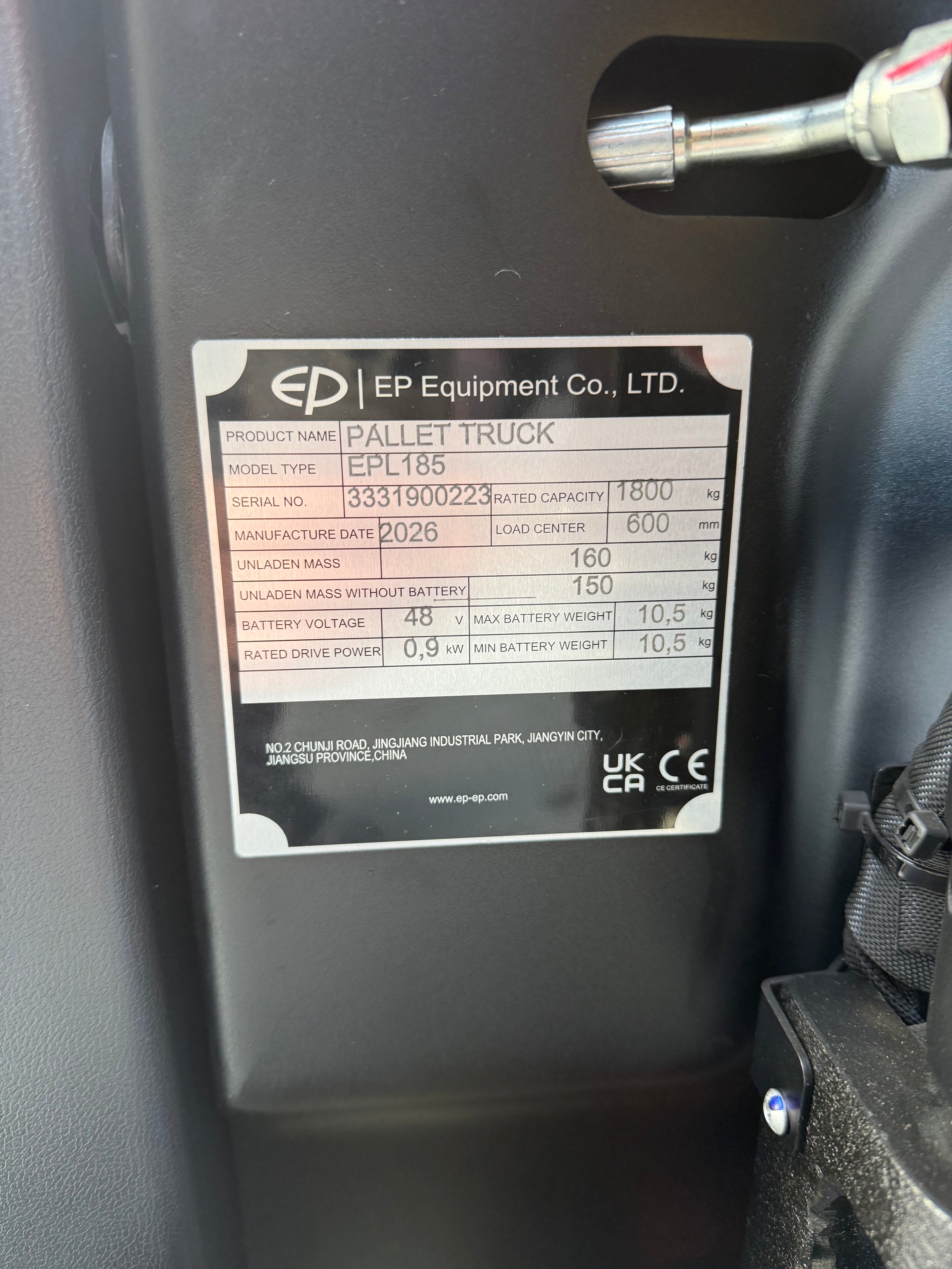 EP EPL154 Elektrische palletwagen 1500kg Compact met zwenkwielen - Nieuw Blokpallet uitvoering