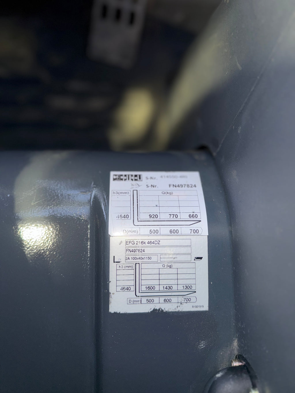 B00002 - JUNGHEINRICH EFG216K 1600KG TRIPLEX 4,60M BJ 2015 4300UUR