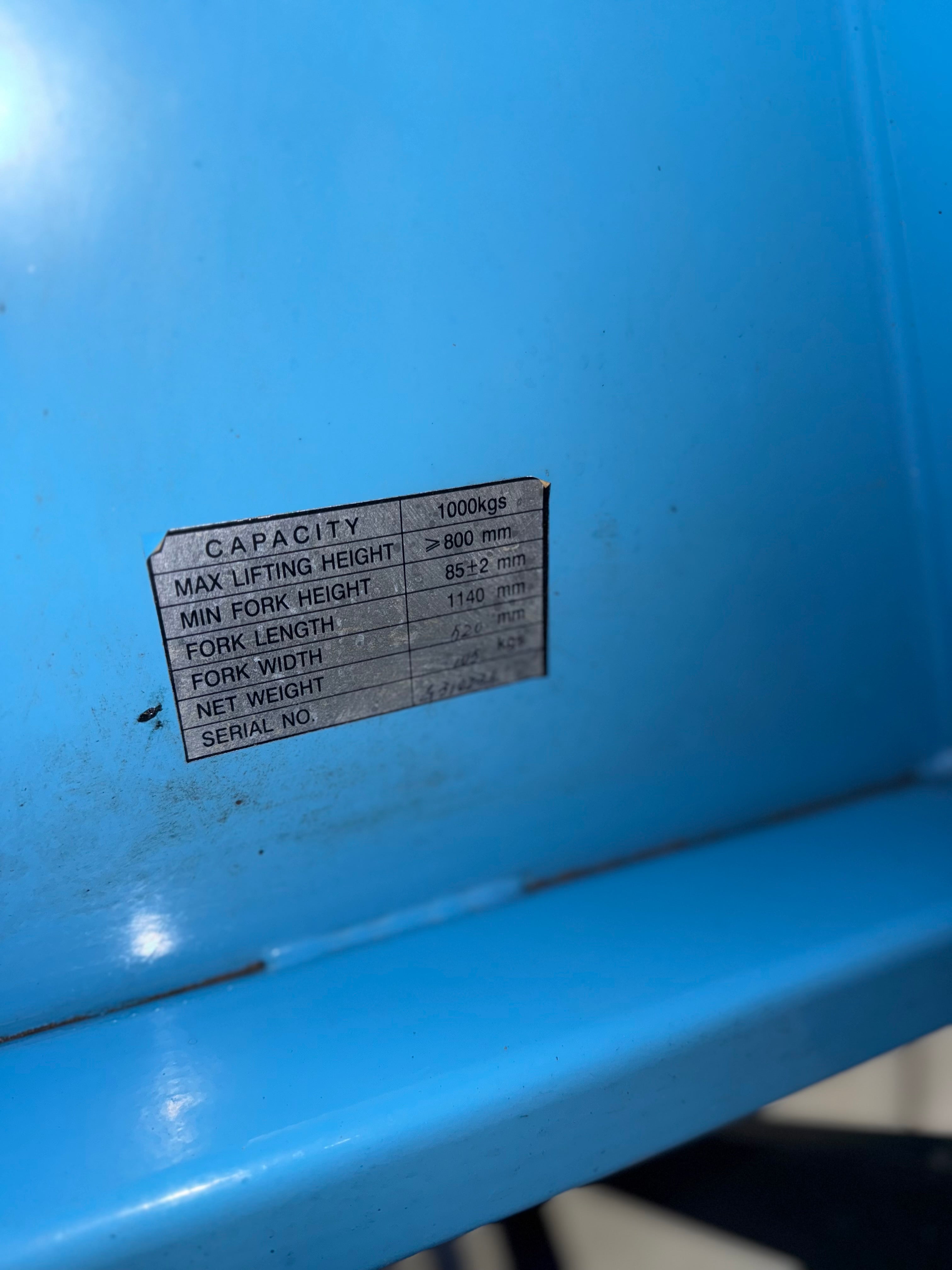 HERCULES HAND-SCHAAR PALLETWAGEN 80CM 1000KG